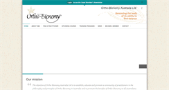 Desktop Screenshot of ortho-bionomy.org.au
