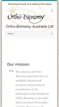 Mobile Screenshot of ortho-bionomy.org.au