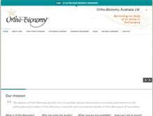 Tablet Screenshot of ortho-bionomy.org.au